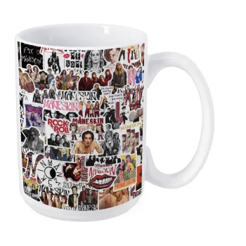 Maneskin stickers, Κούπα Mega, κεραμική, 450ml