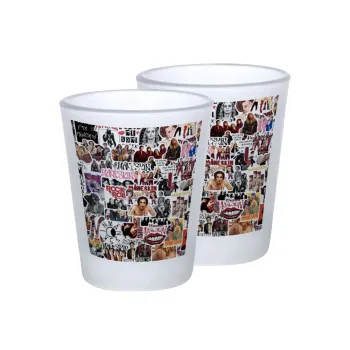 Maneskin stickers, Σφηνοπότηρα γυάλινα 45ml του πάγου (2 τεμάχια)