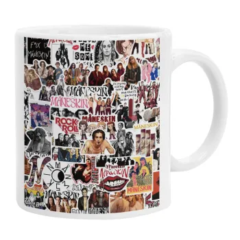 Maneskin stickers, Κούπα, κεραμική, 330ml