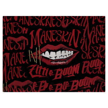 Maneskin lips, Επιφάνεια κοπής γυάλινη (38x28cm)