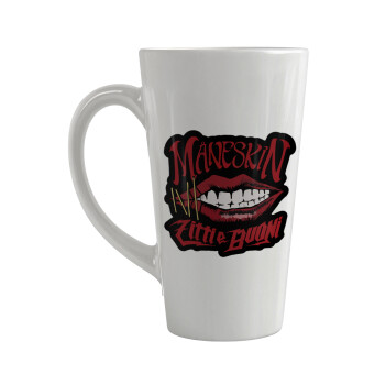 Maneskin lips, Κούπα κωνική Latte Μεγάλη, κεραμική, 450ml