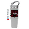 GREY color, 890ml (30oz) stainless Steel Tumbler with Handle