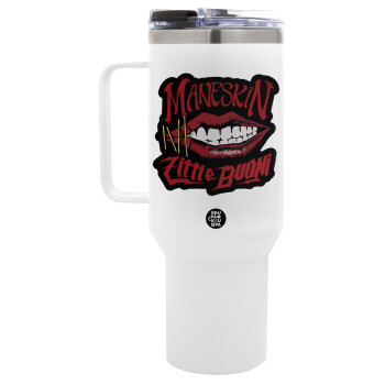 Maneskin lips, Mega Stainless steel Tumbler with lid, double wall 1,2L