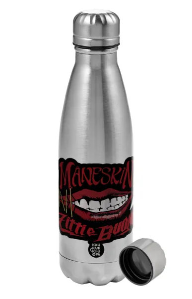 Maneskin lips — Metallic water bottle, stainless steel, 750ml