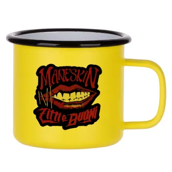 Maneskin lips, Metallic enamel MATT Yellow cup 360ml