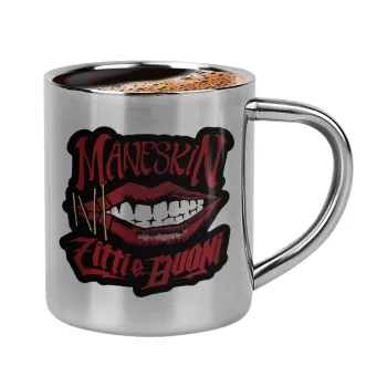 Maneskin lips, Κουπάκι μεταλλικό διπλού τοιχώματος για espresso (220ml)