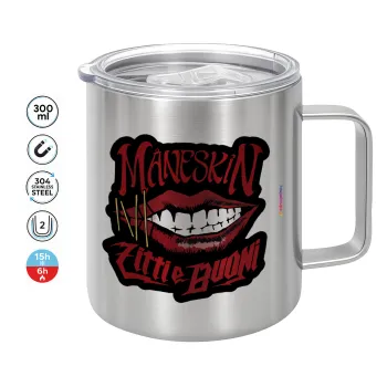 Maneskin lips, Mug Stainless steel double wall 300ml