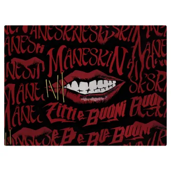 Maneskin lips, Επιφάνεια κοπής γυάλινη (38x28cm)