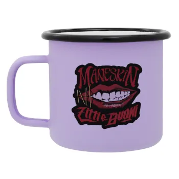 Maneskin lips, Κούπα Μεταλλική εμαγιέ ΜΑΤ Light Pastel Purple 360ml