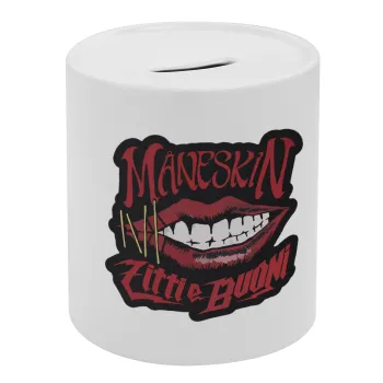 Maneskin lips, Κουμπαράς πορσελάνης με τάπα