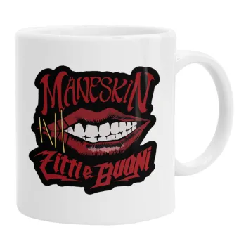 Maneskin lips, Ceramic coffee mug, 330ml