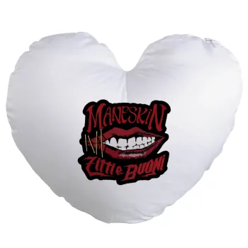 Maneskin lips, Μαξιλάρι καναπέ καρδιά 40x40cm περιέχεται το  γέμισμα