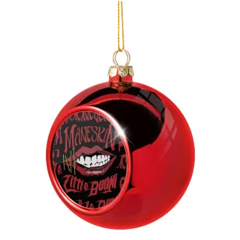 Maneskin lips, Christmas tree ball Red 8cm