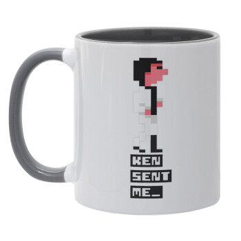Ken sent me, Leisure Suit Larry, Κούπα χρωματιστή γκρι, κεραμική, 330ml