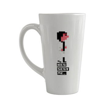 Ken sent me, Leisure Suit Larry, Κούπα κωνική Latte Μεγάλη, κεραμική, 450ml