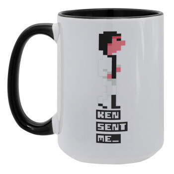 Ken sent me, Leisure Suit Larry, Κούπα Mega 15oz, κεραμική Μαύρη, 450ml