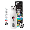 Soccer Metal mug thermos, double wall, 550ml