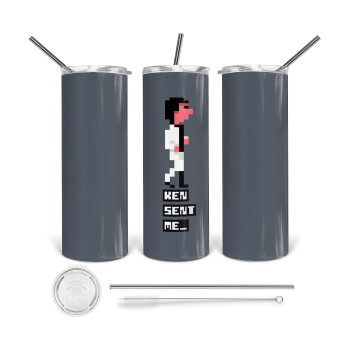 Ken sent me, Leisure Suit Larry, Tumbler stainless steel 600ml, with metal straw & cleaning brush
