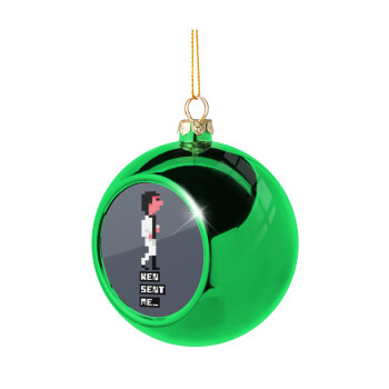 Ken sent me, Leisure Suit Larry, Χριστουγεννιάτικη μπάλα δένδρου Πράσινη 8cm