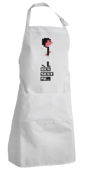 Ken sent me — Adult Chef Apron (with sliders and 2 pockets)