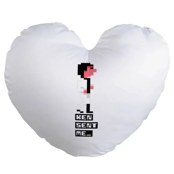 Ken sent me — Heart sofa cushion, 40x40cm, filling included