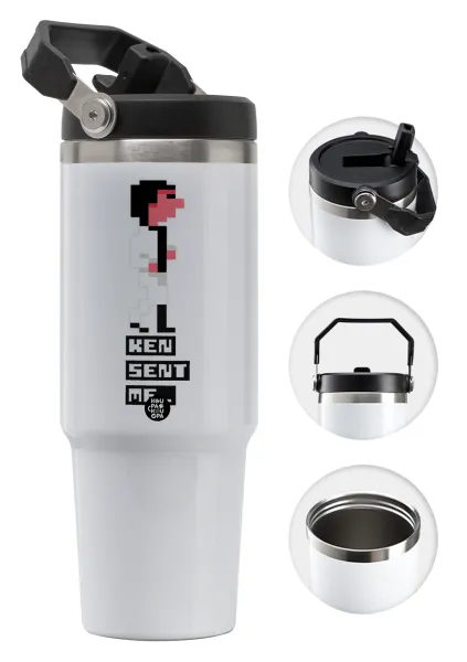Ken sent me — Θερμός Ανοξείδωτο 30oz με χερούλι