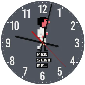 Ken sent me, Leisure Suit Larry, Ρολόι τοίχου ξύλινο (30cm)