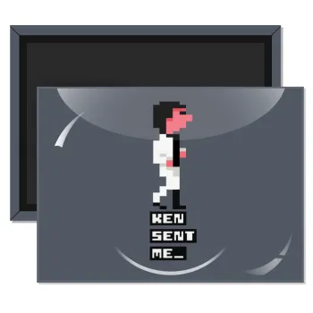 Ken sent me, Leisure Suit Larry, Ορθογώνιο μαγνητάκι ψυγείου διάστασης 9x6cm