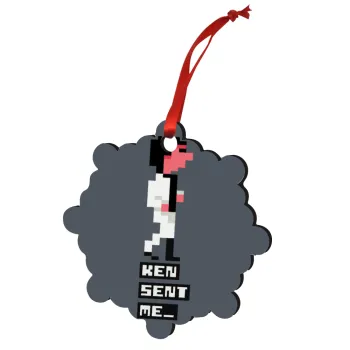 Ken sent me, Leisure Suit Larry, Στολίδι Χριστουγεννιάτικο στολίδι snowflake ξύλινο 7.5cm