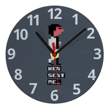 Ken sent me, Leisure Suit Larry, Ρολόι τοίχου γυάλινο (20cm)