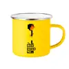 Yellow Enamel Metallic Cup 360ml