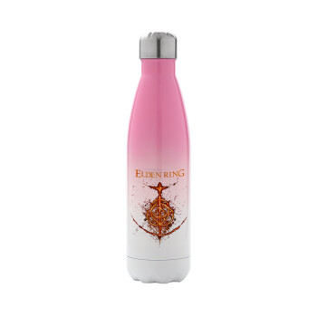 Elden Ring, Μεταλλικό παγούρι θερμός Ροζ/Λευκό (Stainless steel), διπλού τοιχώματος, 500ml