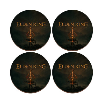 Elden Ring, ΣΕΤ x4 Σουβέρ ξύλινα στρογγυλά plywood (9cm)