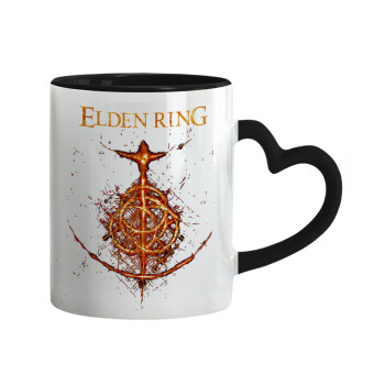Elden Ring, Mug heart black handle, ceramic, 330ml