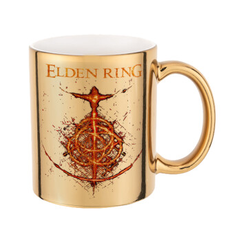 Elden Ring, Mug ceramic, gold mirror, 330ml