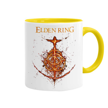 Elden Ring, Κούπα χρωματιστή κίτρινη, κεραμική, 330ml