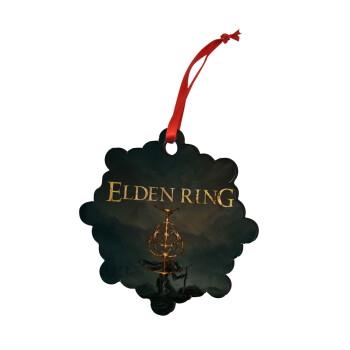 Elden Ring, Χριστουγεννιάτικο στολίδι snowflake ξύλινο 7.5cm