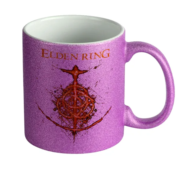 Elden Ring — Κούπα Μωβ Glitter που γυαλίζει, κεραμική, 330ml