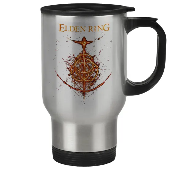 Elden Ring — Stainless steel travel mug with lid, double wall 450ml