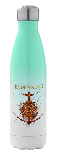 Elden Ring — Μεταλλικό παγούρι θερμός Πράσινο/Λευκό (Stainless steel), διπλού τοιχώματος, 500ml