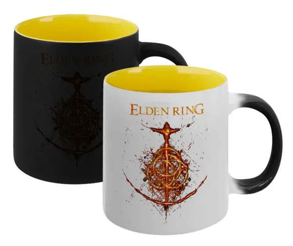 Elden Ring — Magic mug with yellow interior, ceramic, 330ml, changes colour with hot drinks