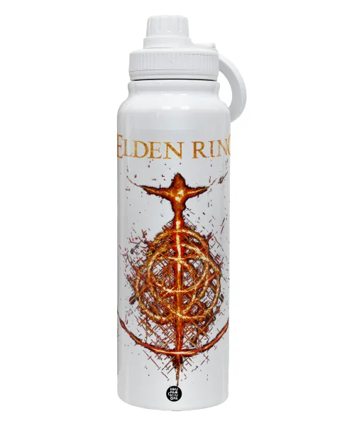Elden Ring — 1L Stainless Steel Thermal Bottle with Phone Holder & Double Wall Insulation