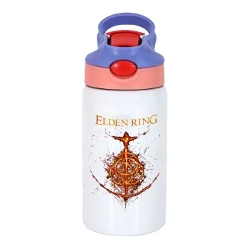 Elden Ring, Παιδικό παγούρι θερμό, ανοξείδωτο, με καλαμάκι ασφαλείας, ροζ/μωβ (350ml)