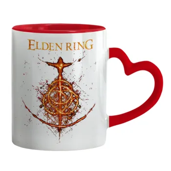Elden Ring, Mug heart red handle, ceramic, 330ml