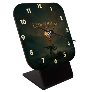 Elden Ring, Quartz Table clock in natural wood (10cm)