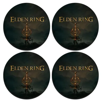Elden Ring, SET of 4 round wooden coasters (9cm)