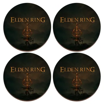 Elden Ring, ΣΕΤ x4 Σουβέρ ξύλινα στρογγυλά plywood (9cm)