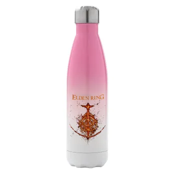 Elden Ring, Metal mug thermos Pink/White (Stainless steel), double wall, 500ml