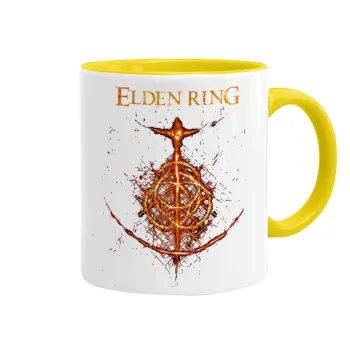 Elden Ring, Κούπα χρωματιστή κίτρινη, κεραμική, 330ml