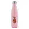 Μεταλλικό παγούρι θερμός Ροζ Ιριδίζον (Stainless steel), διπλού τοιχώματος, 500ml